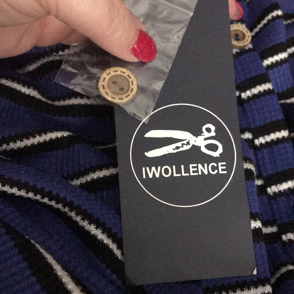 Waffle Knit Button Down Long Sleeve Top - Picture 7 of 9